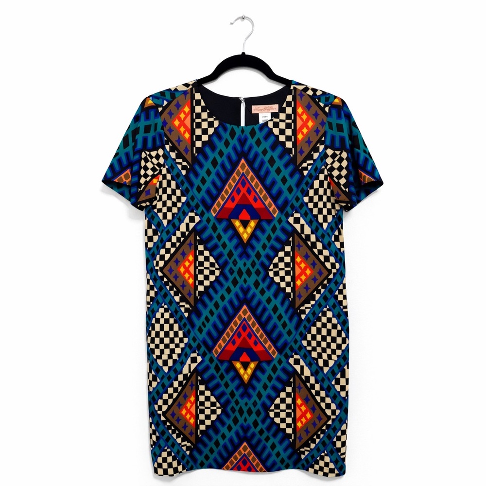 Mara Hoffman Geometric Print Shift Dress Multicolor Women’s XS